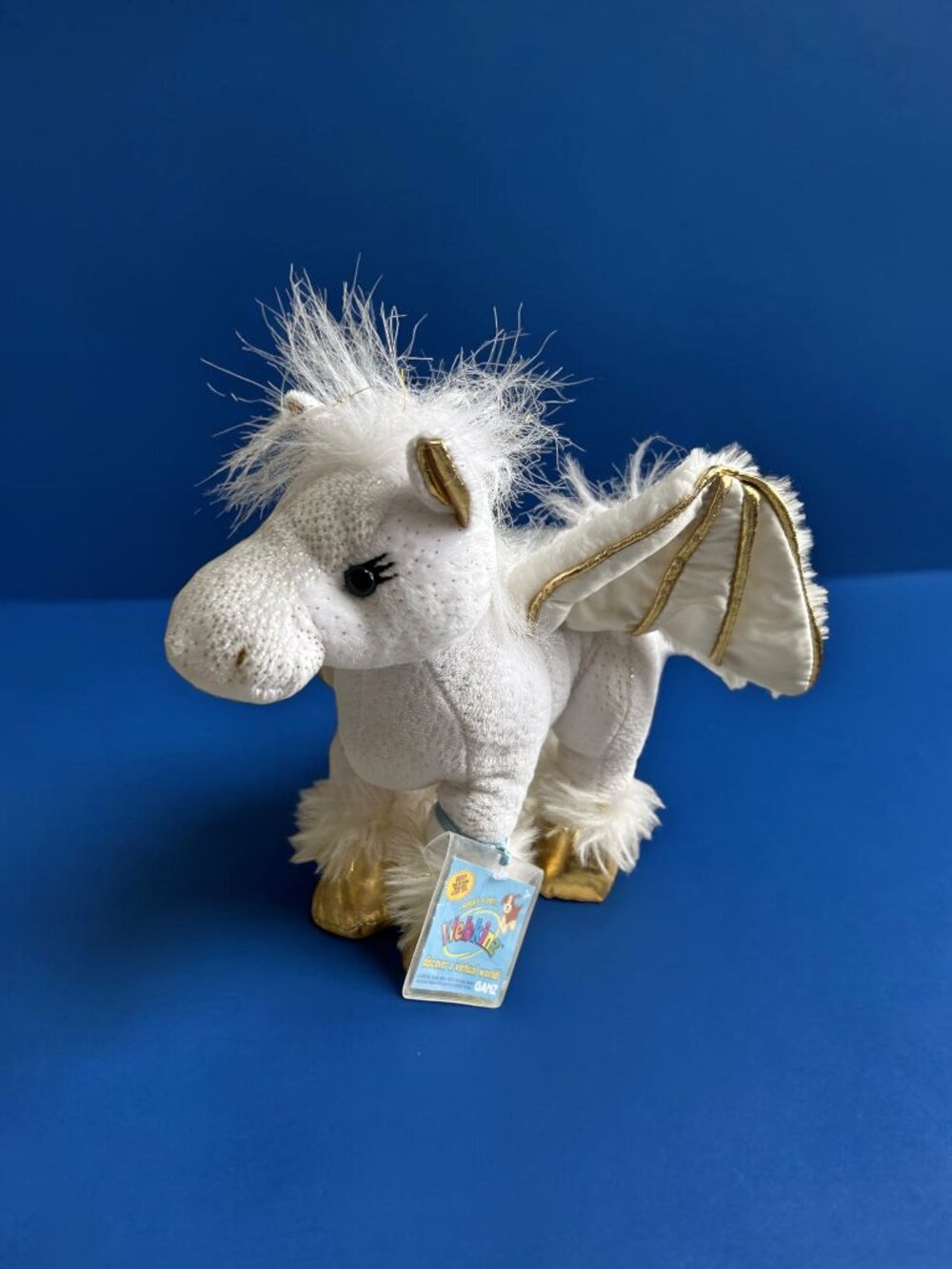 RARE Webkinz Golden Pegasus with Sealed/Unused Code/Tag-Nice Gift RETIRED